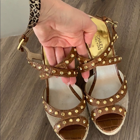 Michael Kors studded wedges - Picture 2 of 5